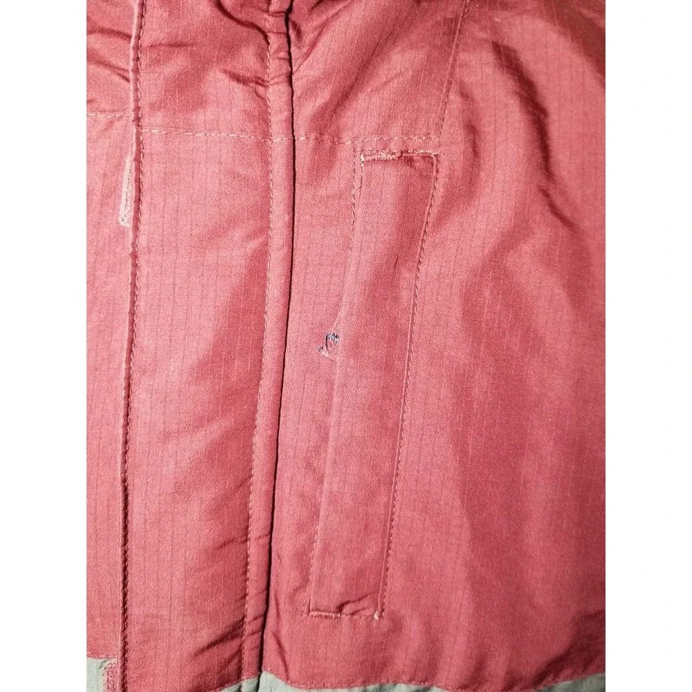 The Children's Place Boys Burgundy Gray Jacket XXL Warm Double Zipper Winter